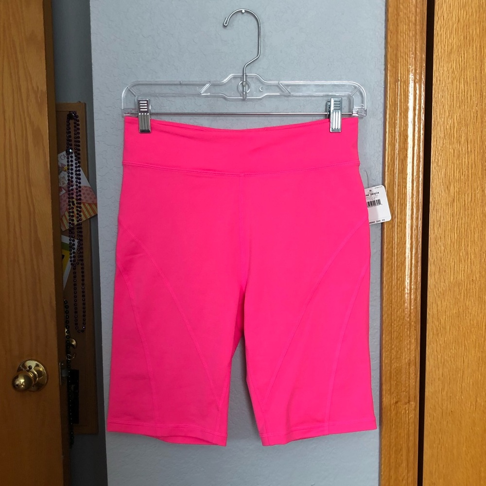 fp movement bike shorts in tropical pink